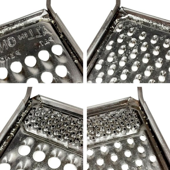 All In One Flat Cheese Grater Shredder Slicer Vintage Farmhouse Kitchen Tool - Picture 4 of 6